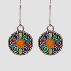 Lea | Alloy drop earrings