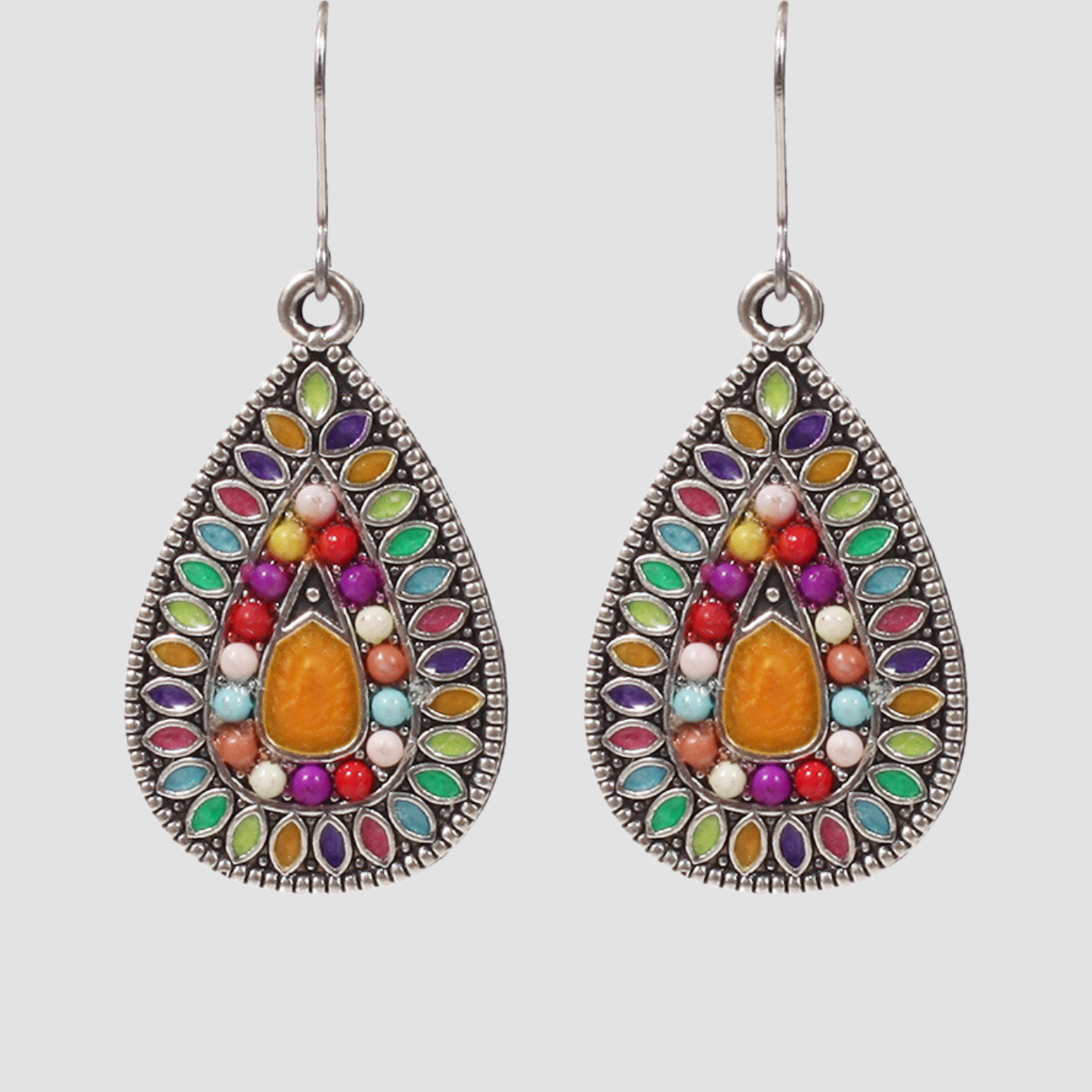 Lea | Alloy drop earrings