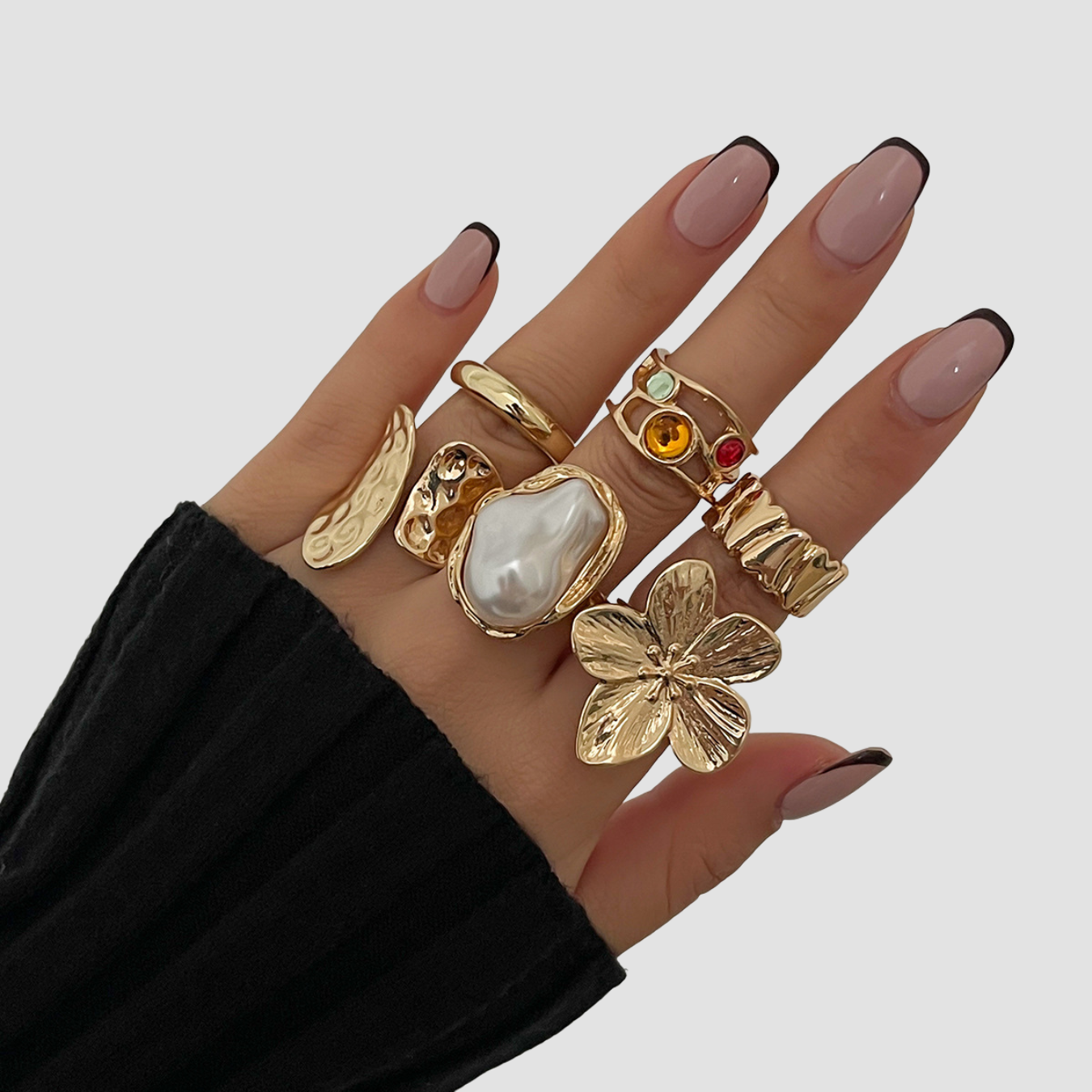 Mara | Baroque Pearl Ring