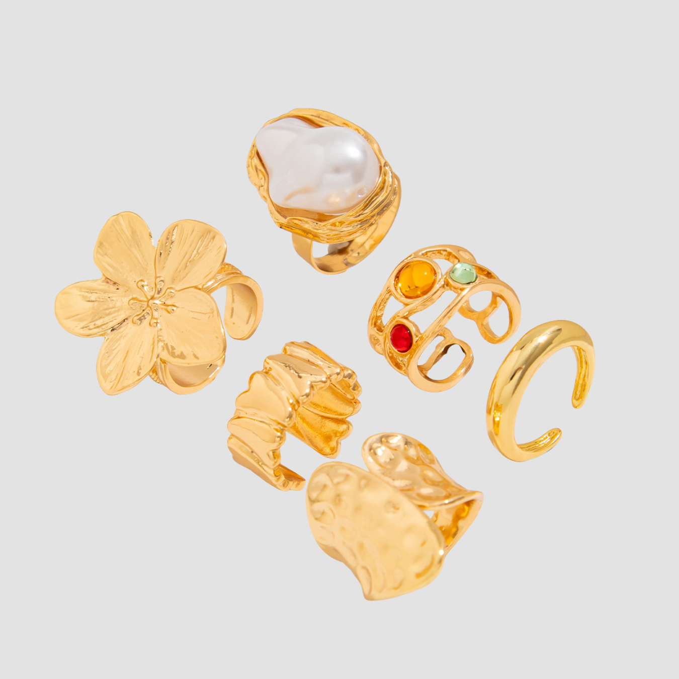 Mara | Baroque Pearl Ring