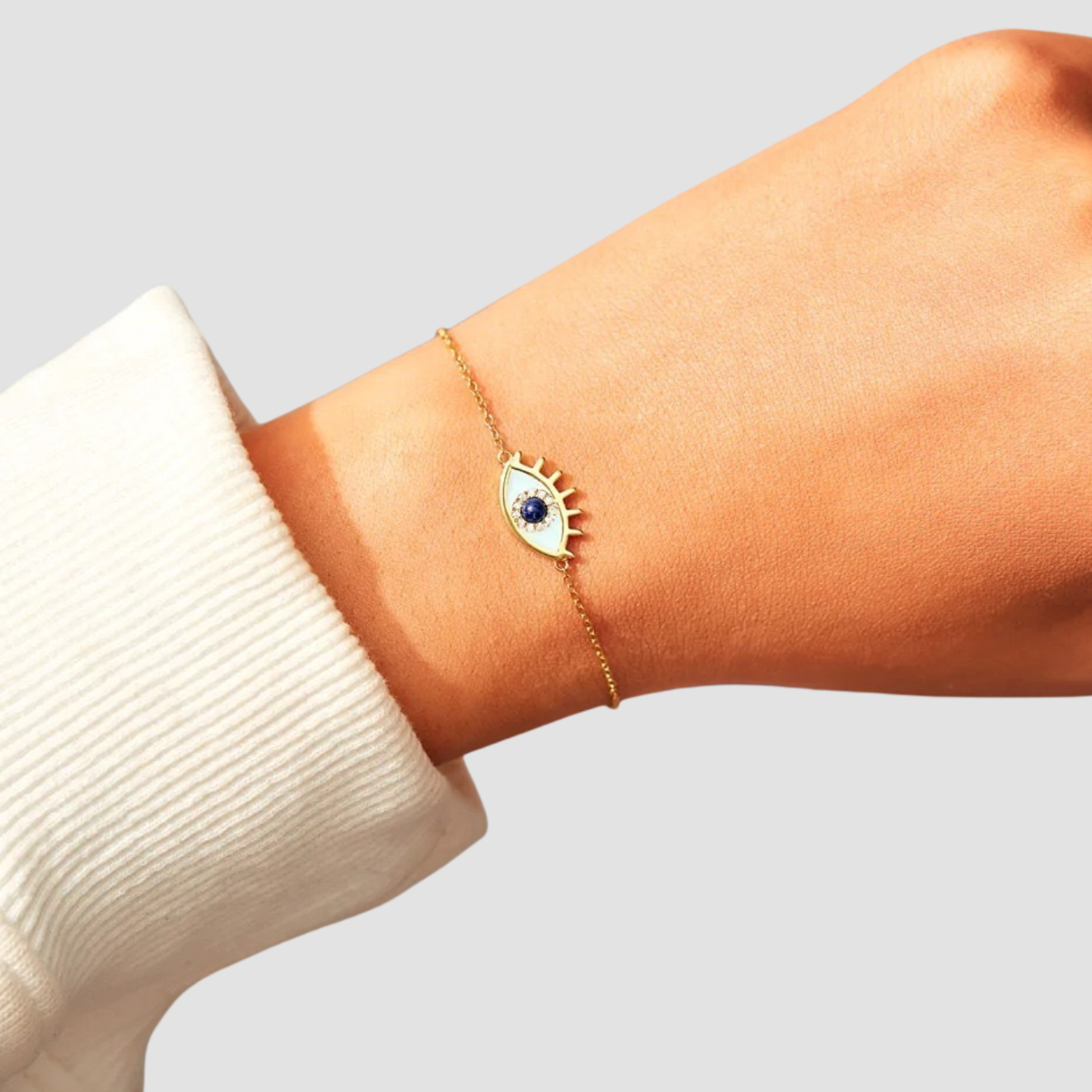 Mara | Dripping Glaze Eye Bracelet 925 silver