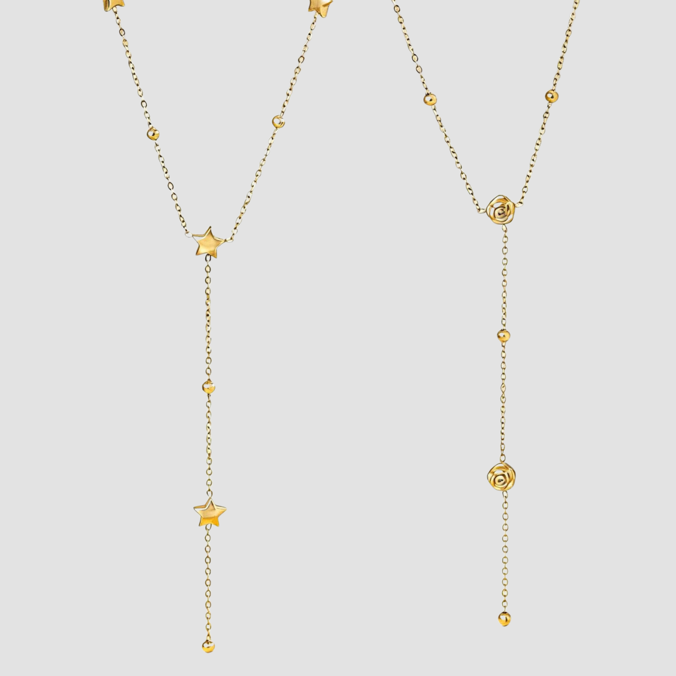 Lea | Stars And Roses Necklace