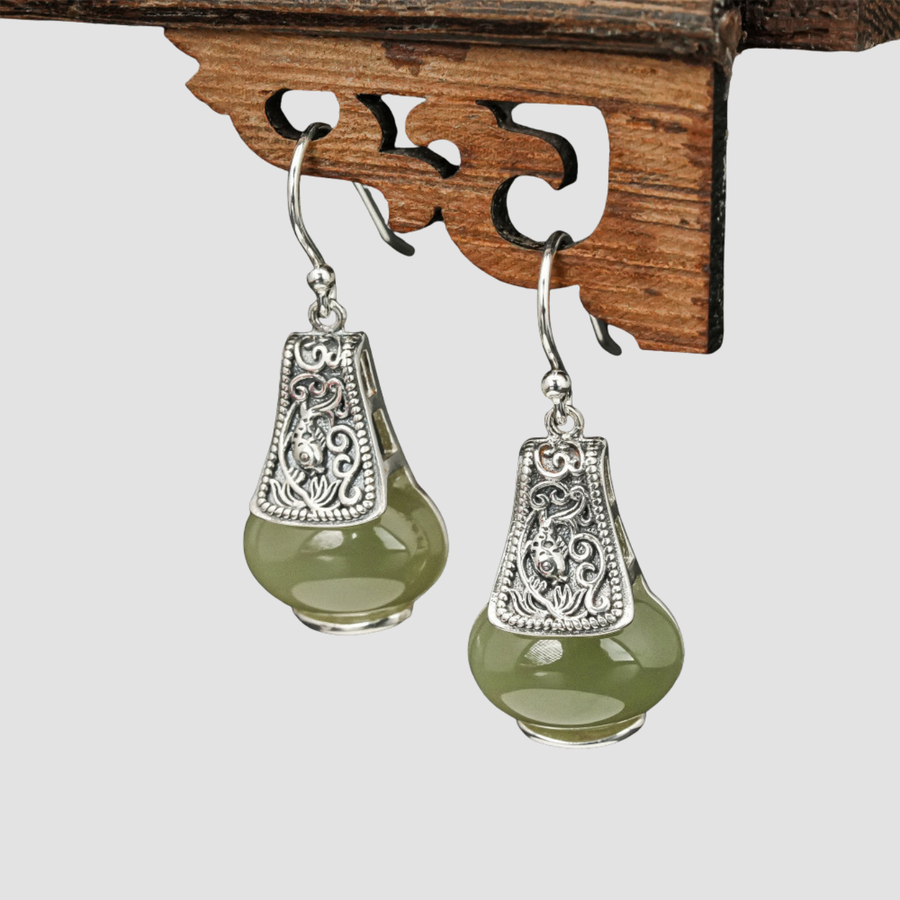 Vivi | Pendientes de bombilla de jade