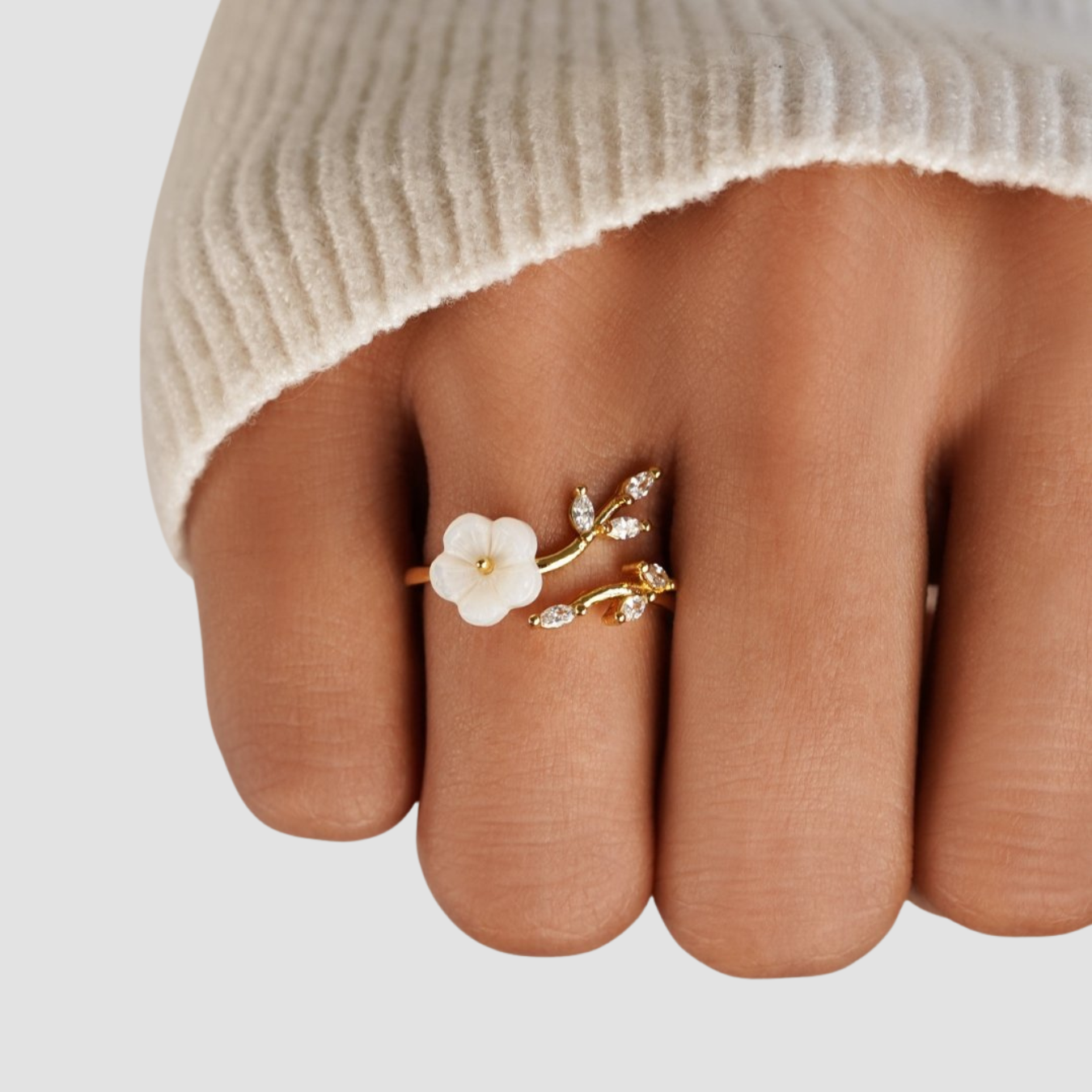 Mara | Shell-flower Ring
