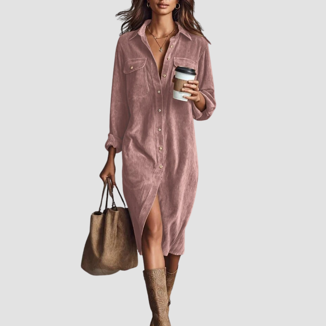 Novea | Buttons Casual Dress