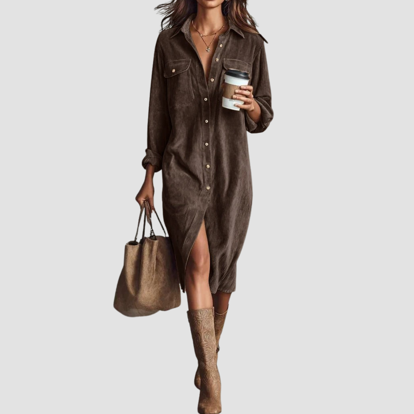 Novea | Buttons Casual Dress