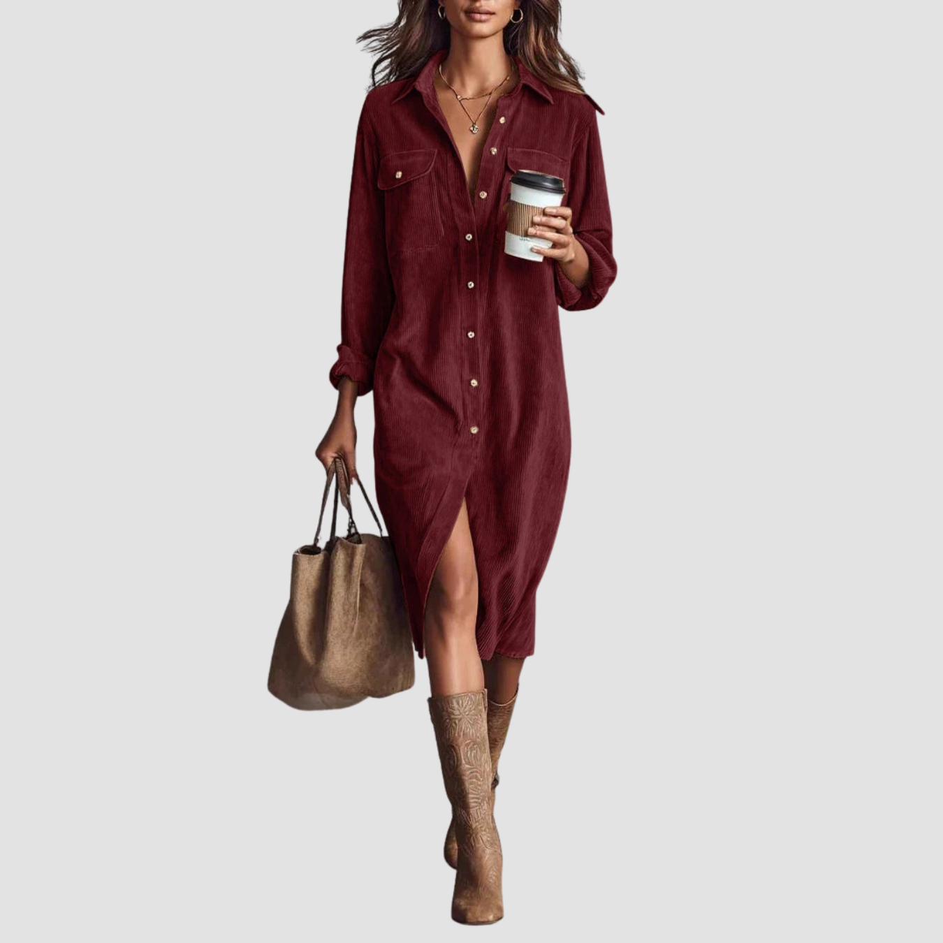 Novea | Buttons Casual Dress