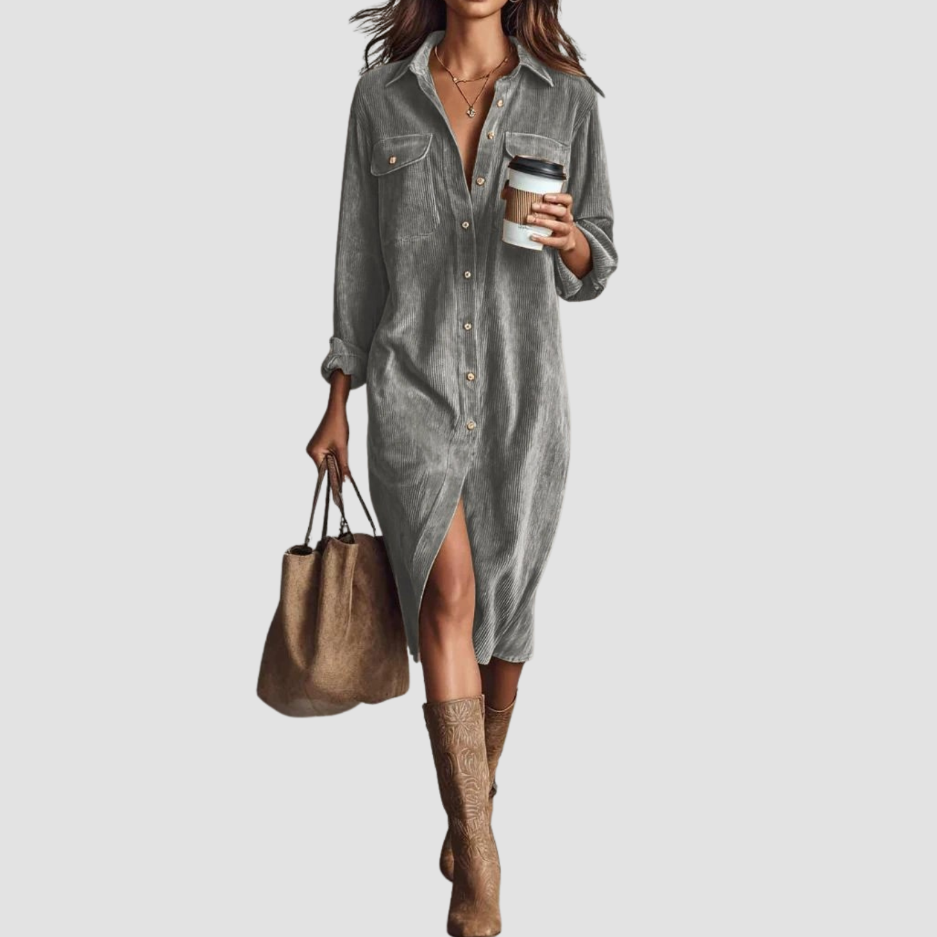 Novea | Buttons Casual Dress