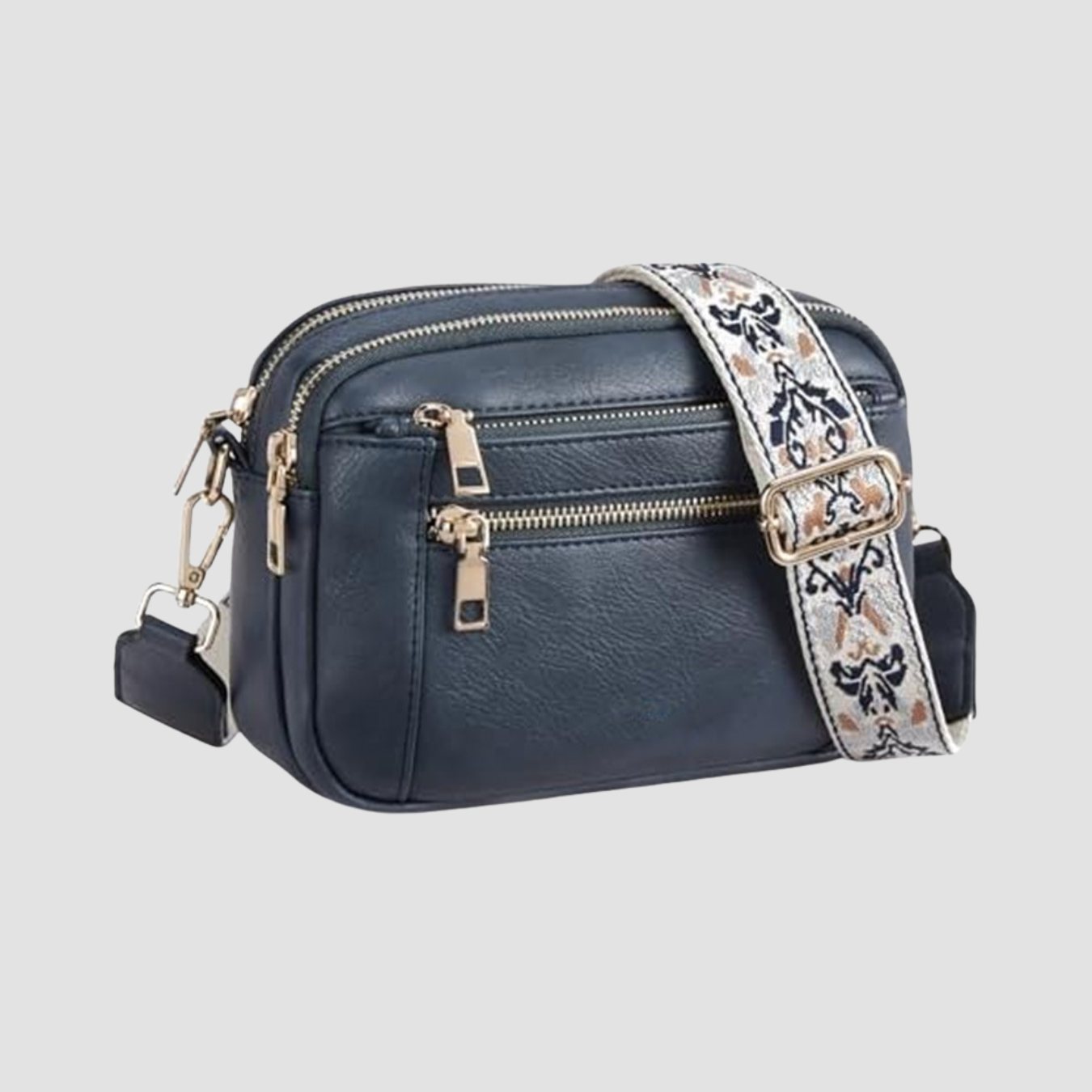 Solea | Triple-zipper Shoulder Bag