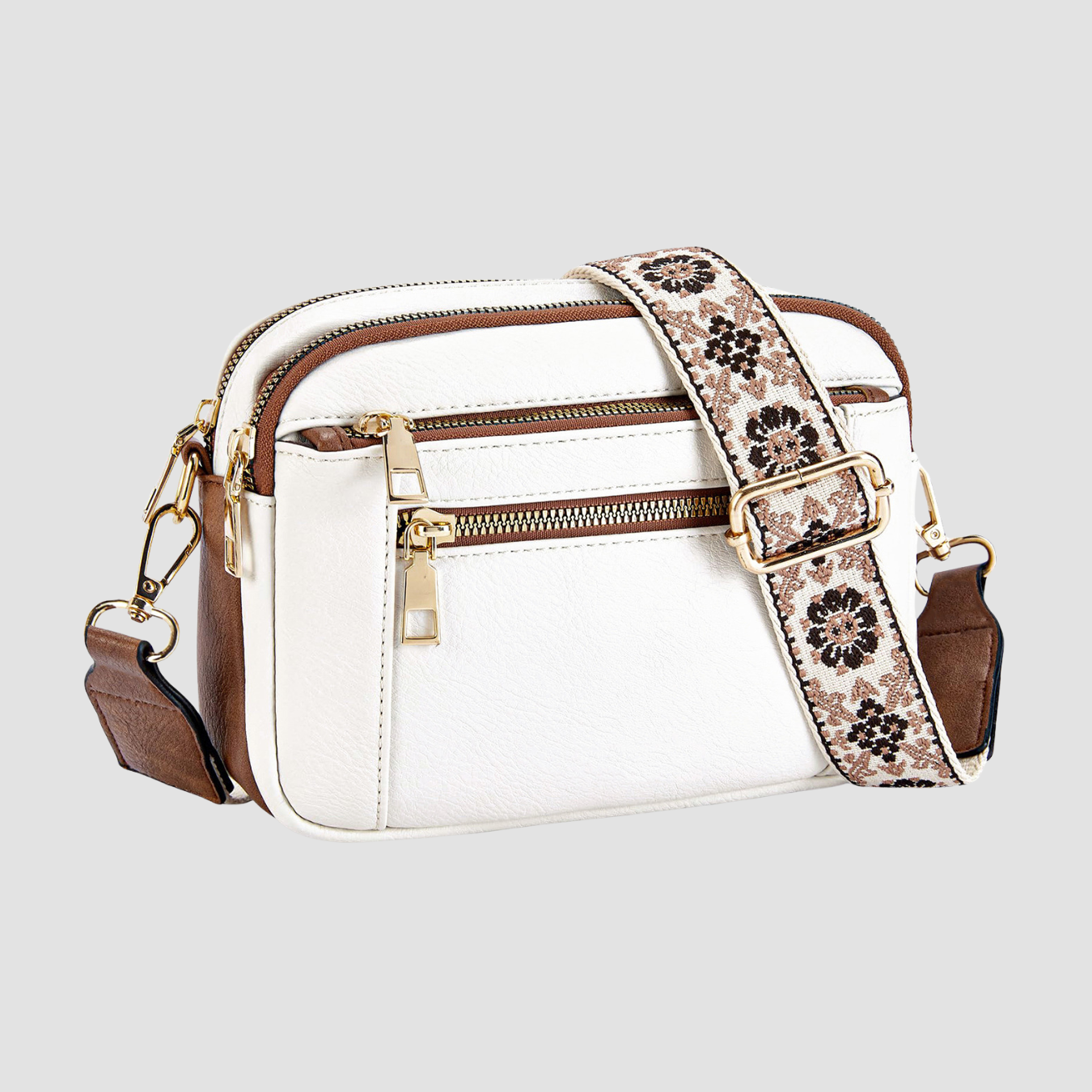Solea | Triple-zipper Shoulder Bag