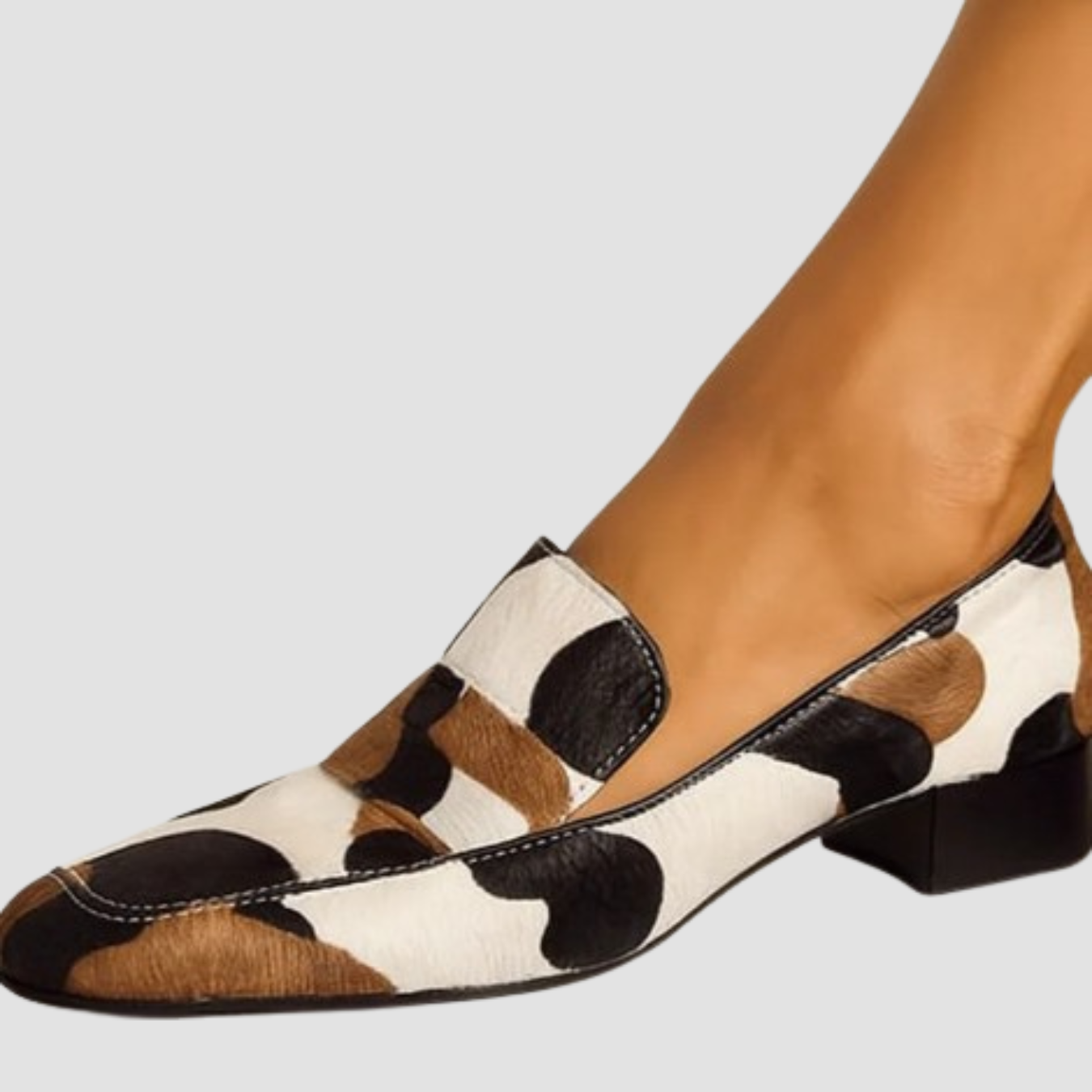 Siena | Low-heeled Zebra-print Shoes