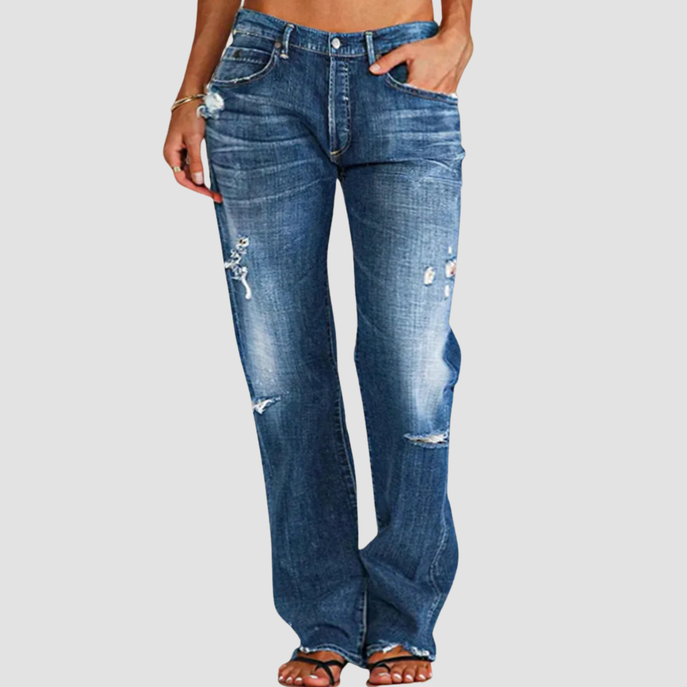 Noir | Ripped Trousers