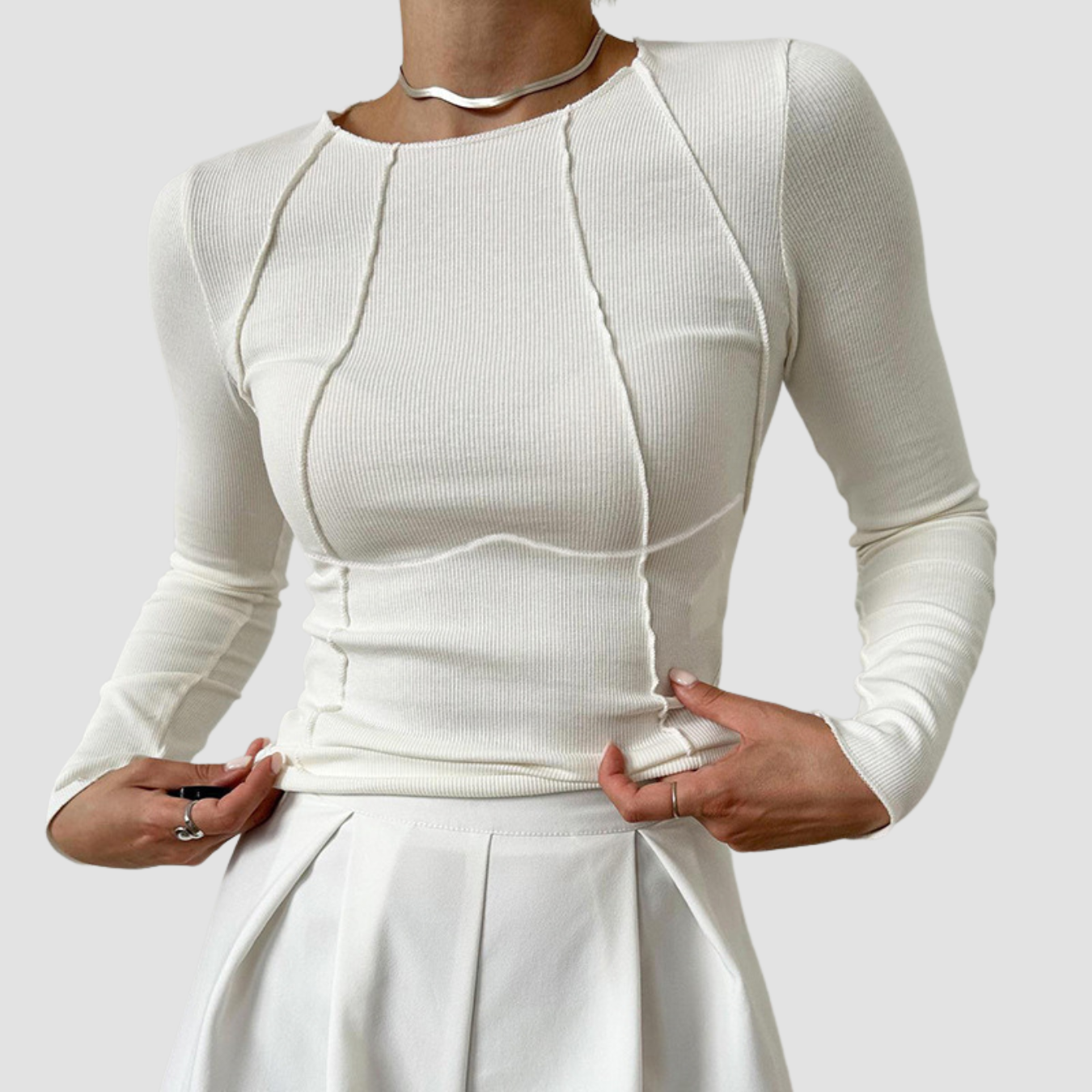 Ona | Slim Long Sleeve T-shirt