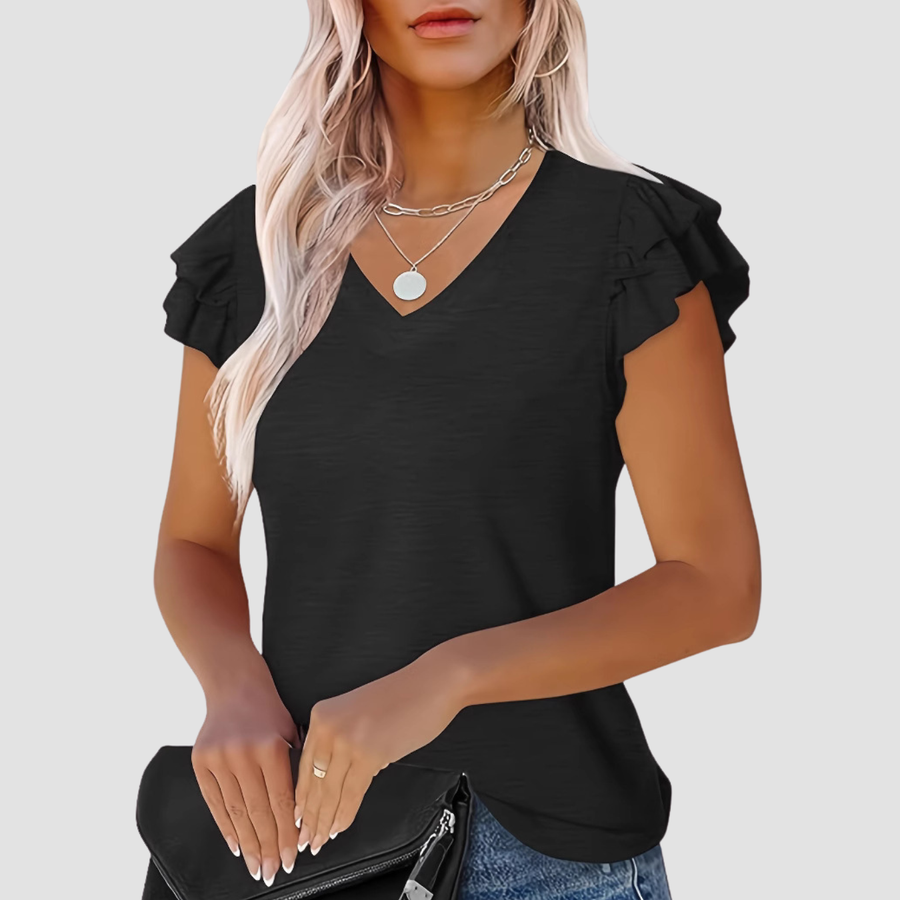 Lara | Camiseta con cuello en V