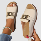 Rhea | Peep-toed Slippers