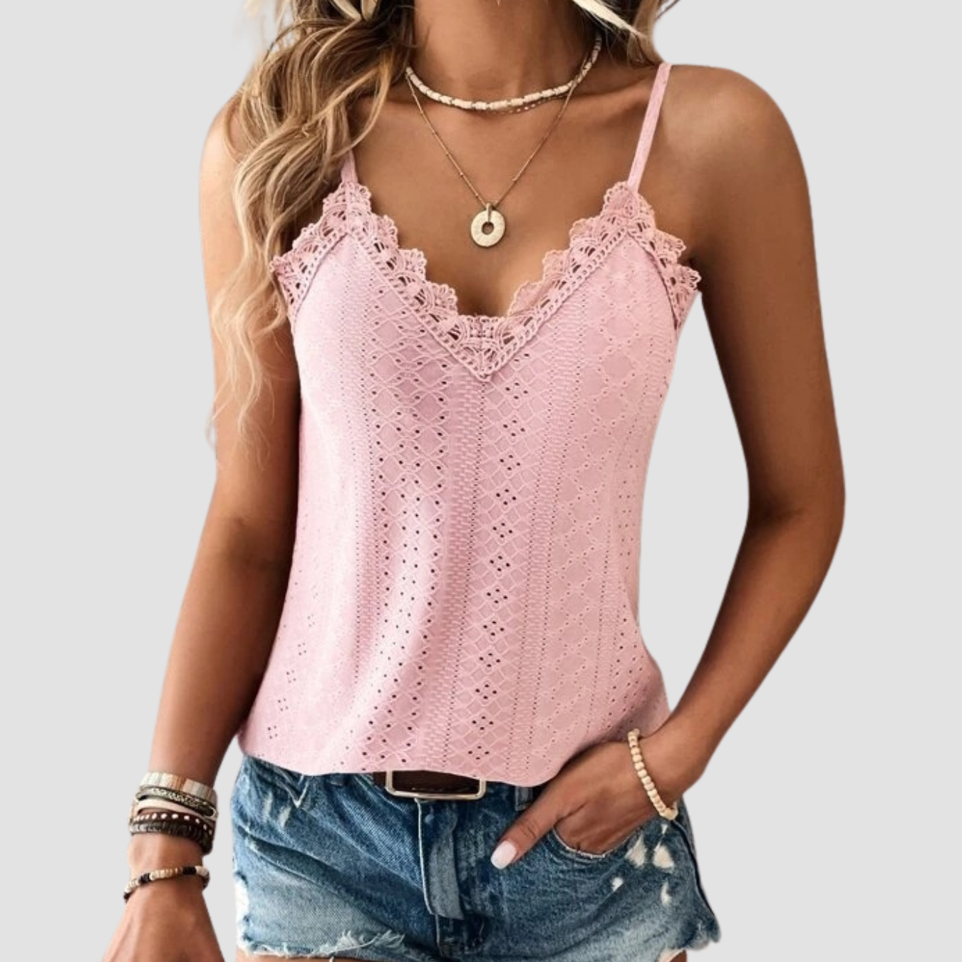 Lara | V-neck Lace top