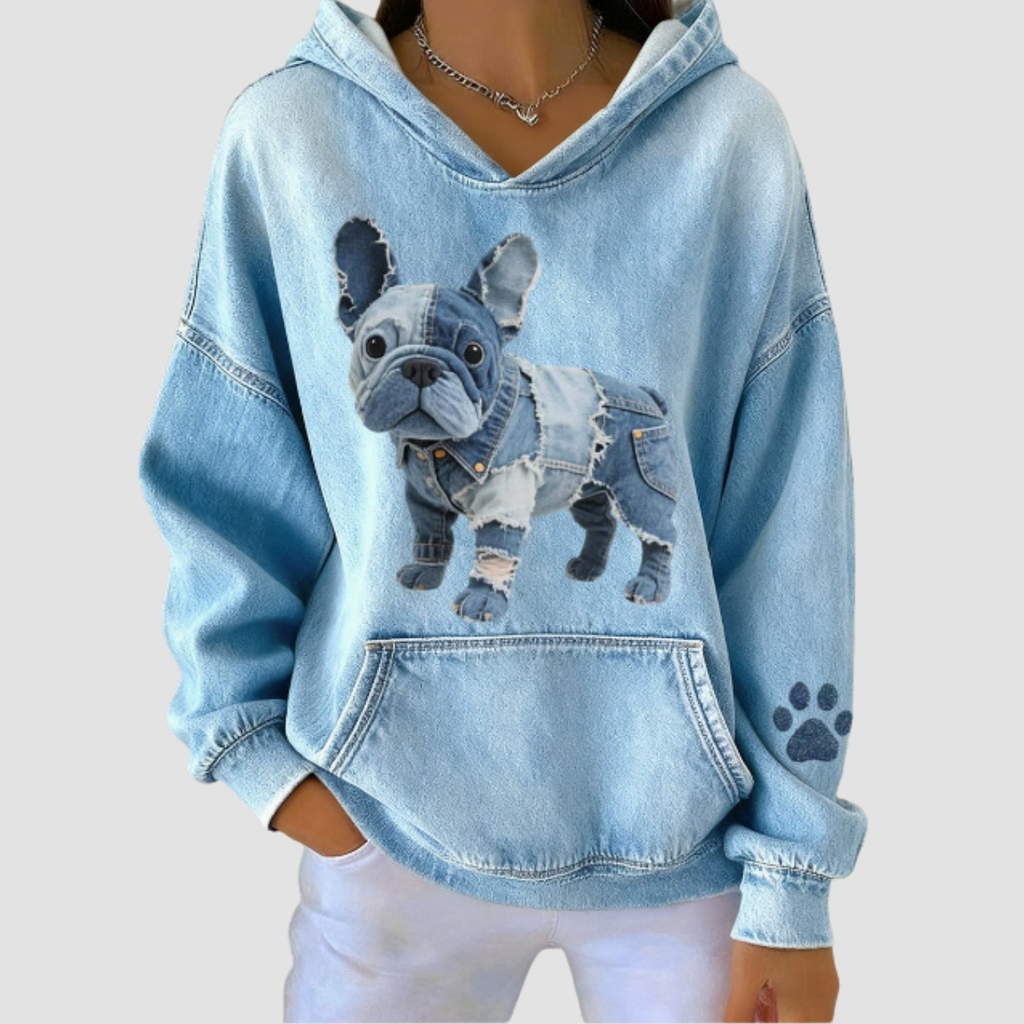 Cleo | Denim Sweater