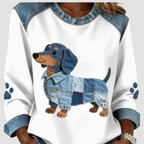 Cleo | Denim Sweater