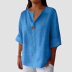 Lara | V-neck Long-sleeved T-shirt