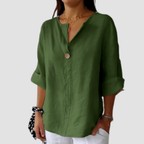 Lara | V-neck Long-sleeved T-shirt