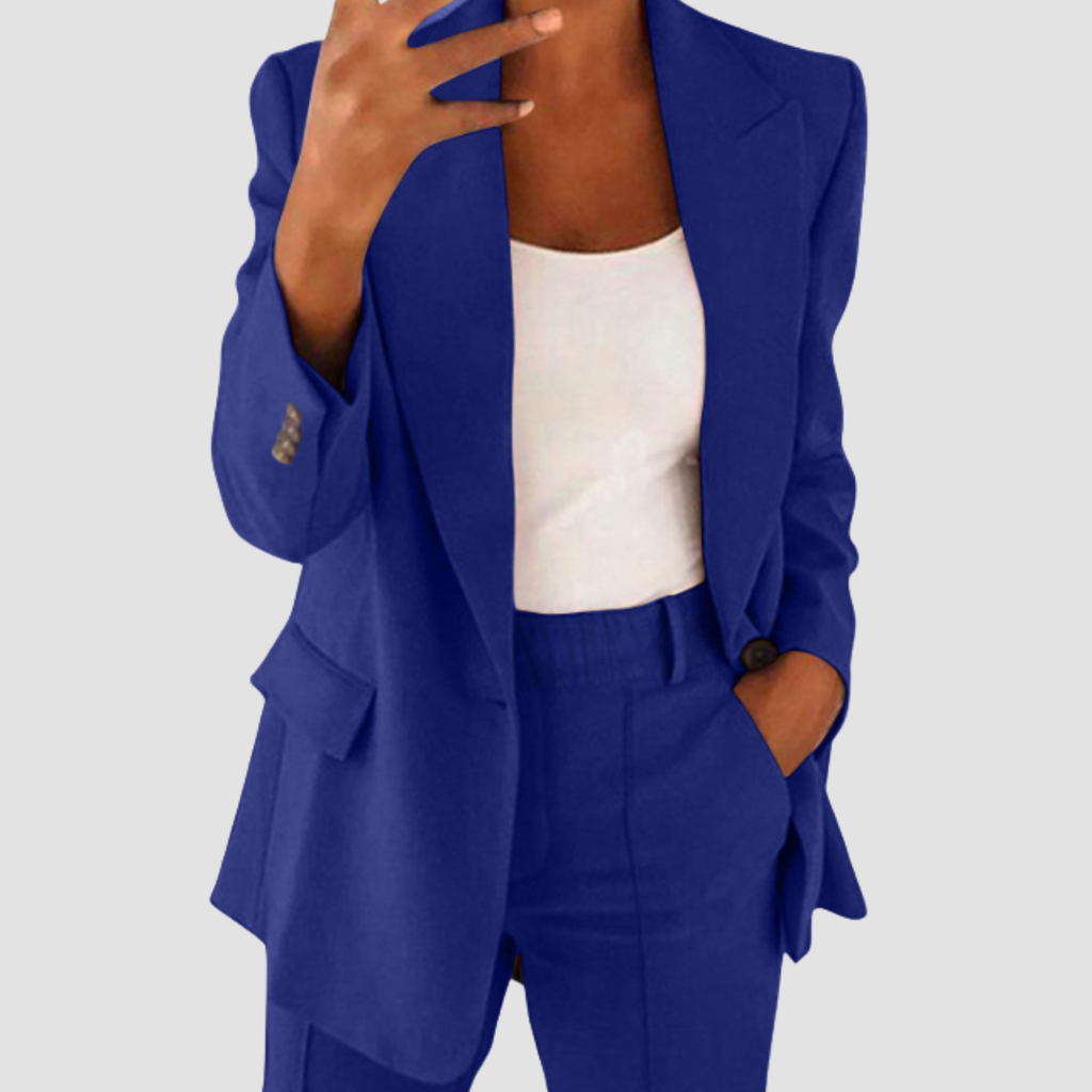 Mira | Suit Blazer Jacket And Slim-fit Pocket Trousers