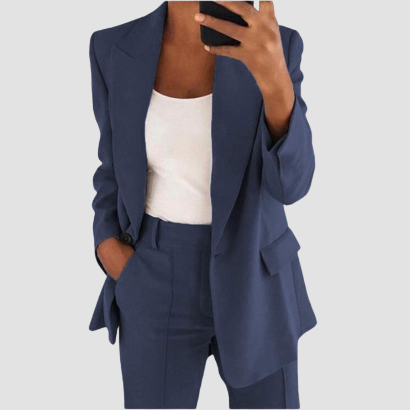 Mira | Suit Blazer Jacket And Slim-fit Pocket Trousers