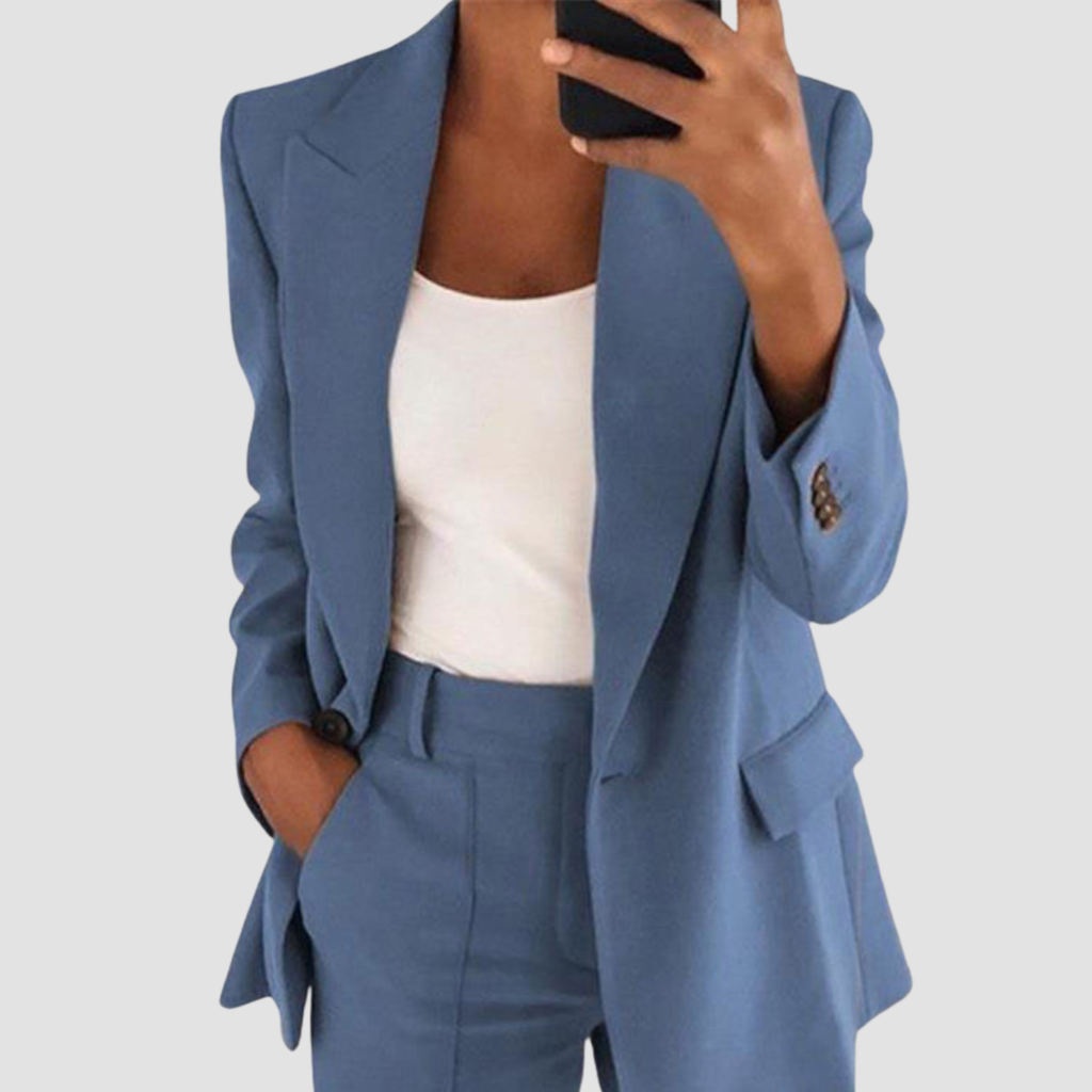 Mira | Suit Blazer Jacket And Slim-fit Pocket Trousers