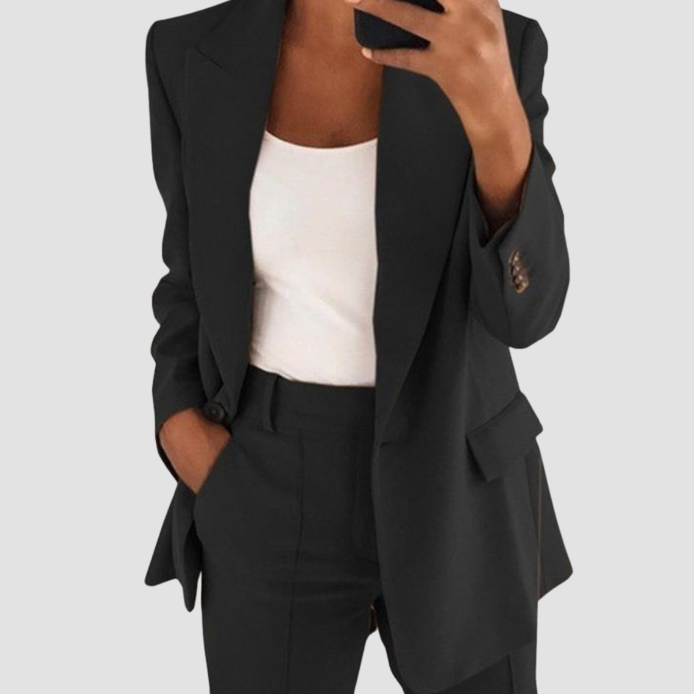 Mira | Suit Blazer Jacket And Slim-fit Pocket Trousers