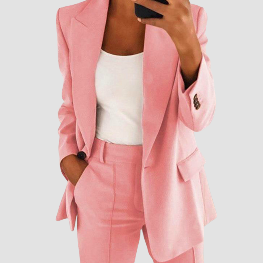 Mira | Suit Blazer Jacket And Slim-fit Pocket Trousers