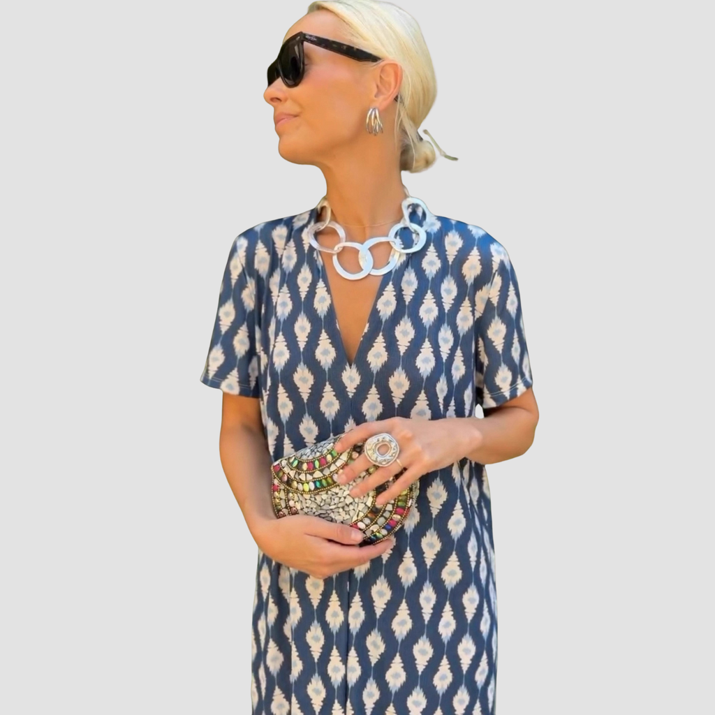 Amora | Ethnic Short Sleeve Dress