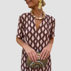Amora | Ethnic Short Sleeve Dress