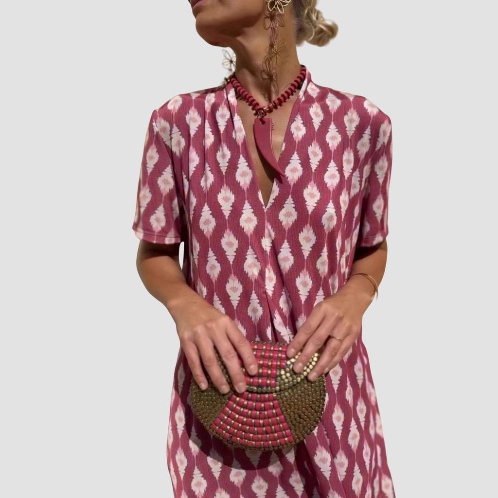 Amora | Ethnic Short Sleeve Dress