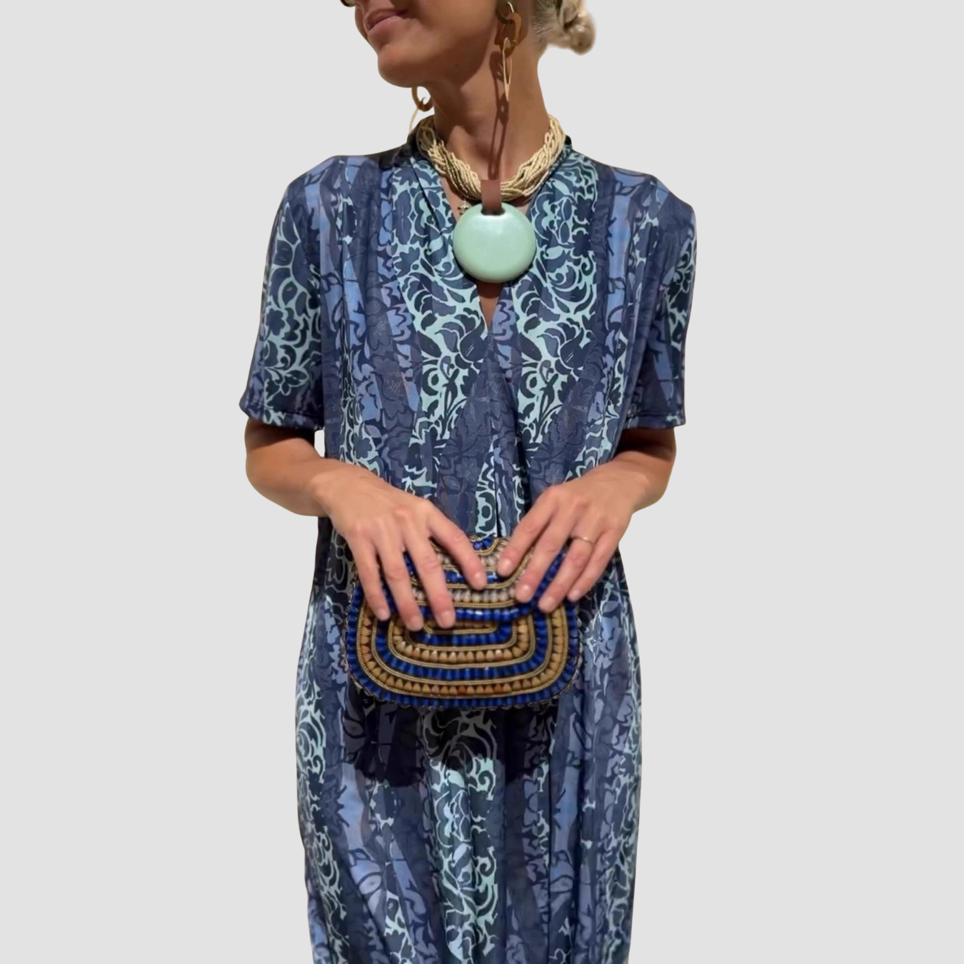 Amora | Ethnic Short Sleeve Dress