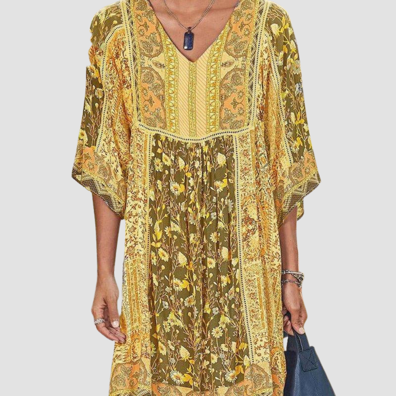 Novea | V-neck bohemian dress