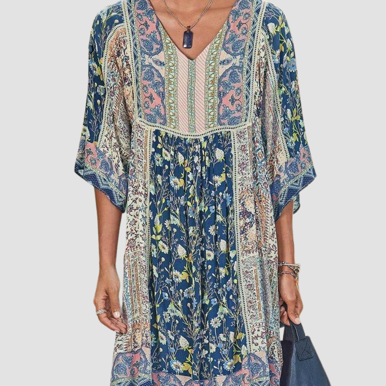 Novea | V-neck bohemian dress