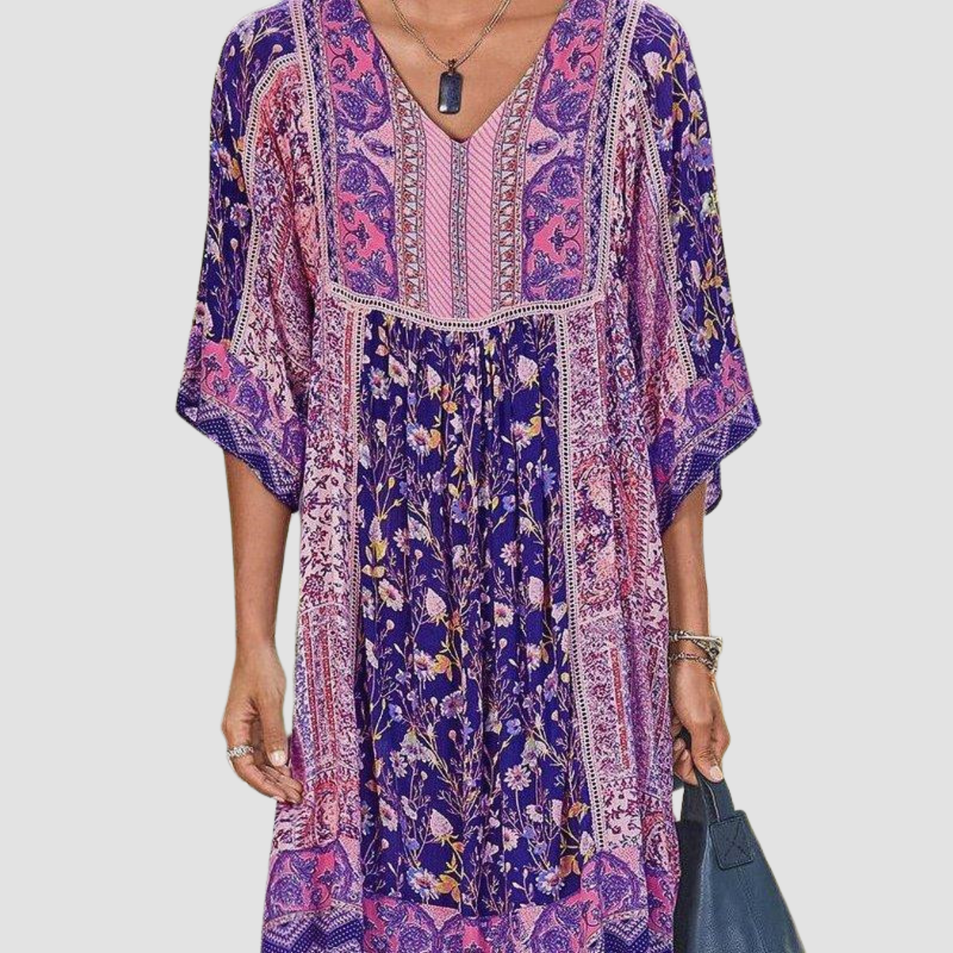 Novea | V-neck bohemian dress