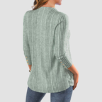 Cleo | V-neck Buttons Long Sleeve