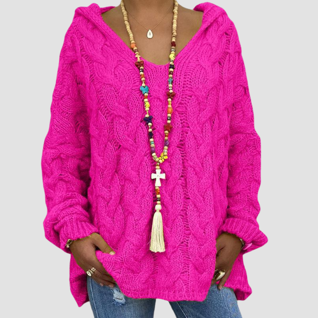 Cleo | Twist Knitted Hoodie