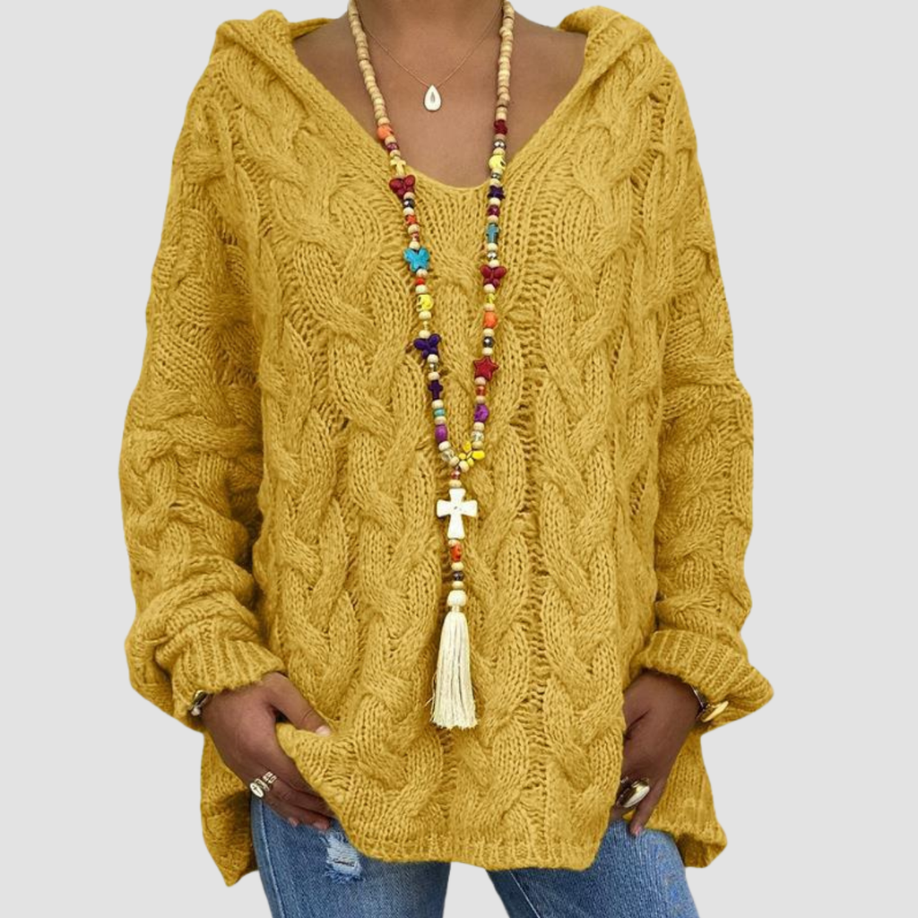 Cleo | Twist Knitted Hoodie