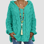 Cleo | Twist Knitted Hoodie