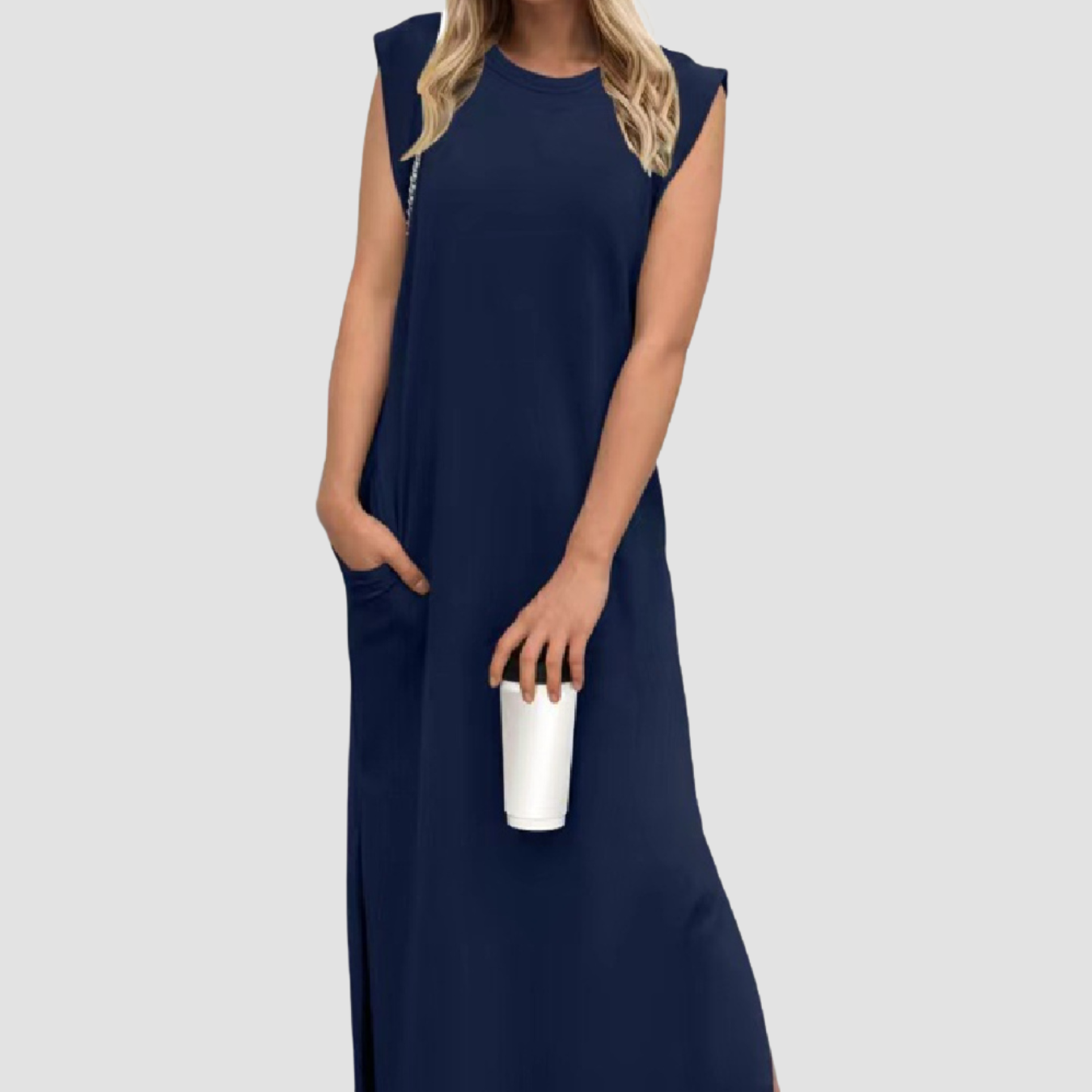 Siena | Slit Dress With Pockets