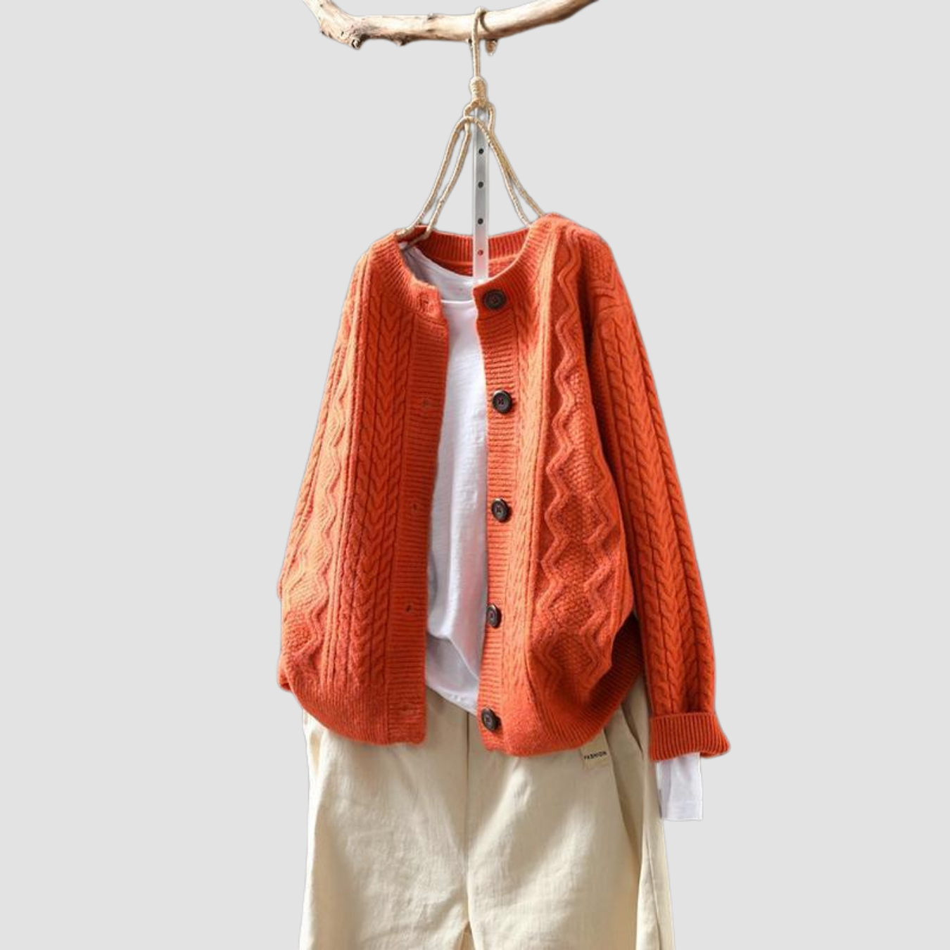 Nira | Woolen Knit Cardigan