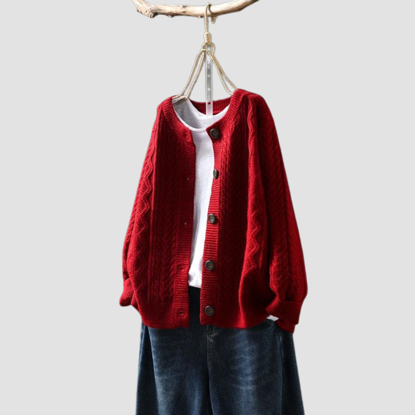 Nira | Woolen Knit Cardigan