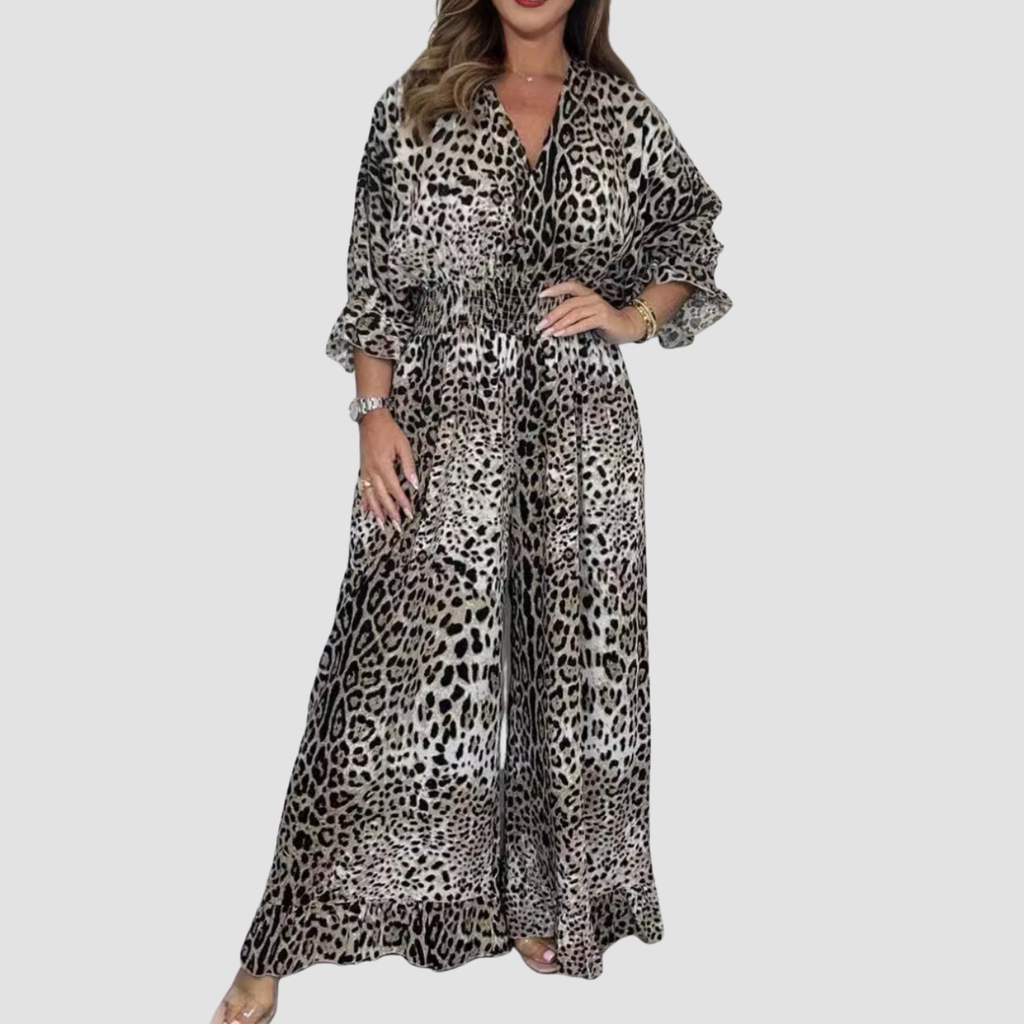 Novea | Leopard Casual Jumpsuit