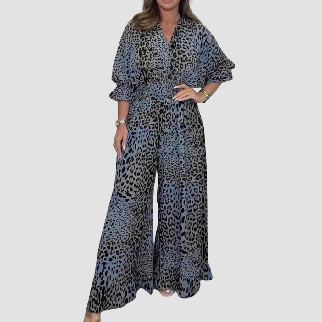 Novea | Leopard Casual Jumpsuit