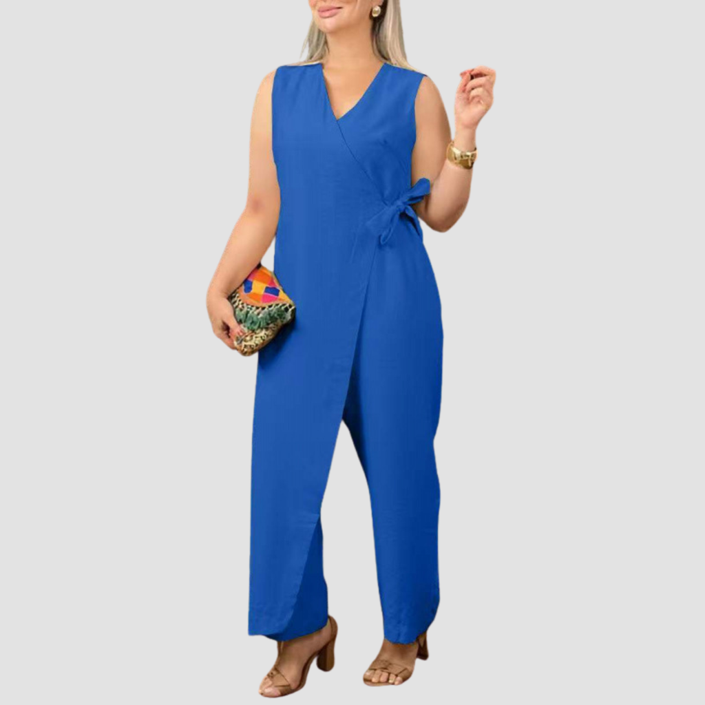 Mira | V-neck Bandage Jumpsuit