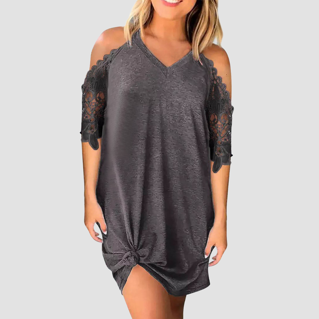 Amora | Lace V-neck Dress