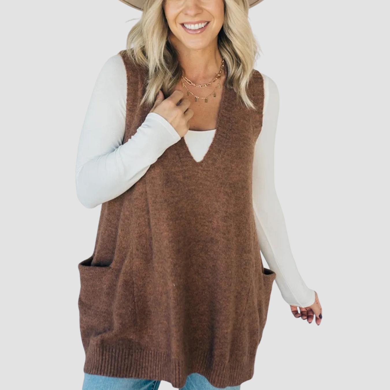 Lara | Knitted Sweater Vest