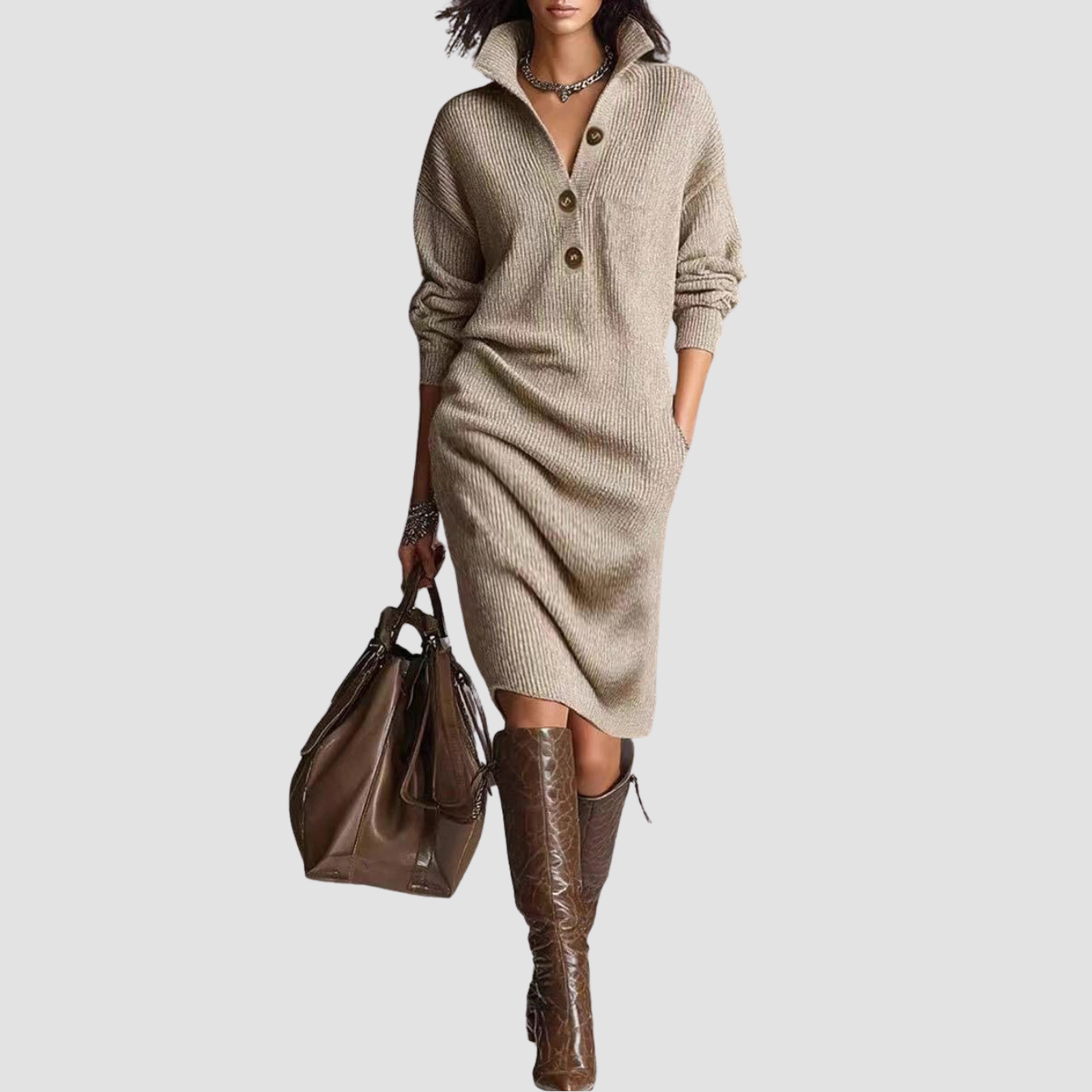 Siena | Long-sleeved Sweater Dress
