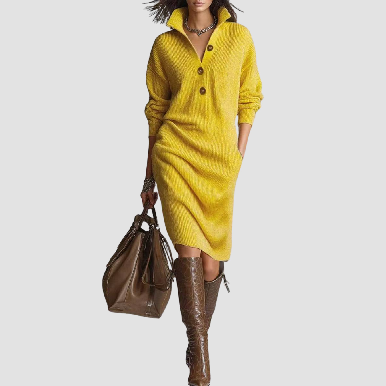 Siena | Long-sleeved Sweater Dress